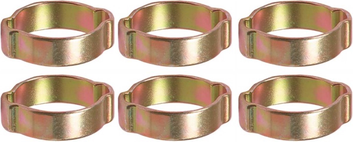 CriKo slangklem / oorklem voor perslucht - Ø 13 tot 15 mm - 6 stuks