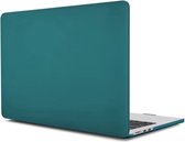 Laptophoes - Geschikt voor MacBook Air 2022 Hoes - Case voor 13.6 inch Air met M2 Chip (2022) - Model A2681 - Mat Donker Groen