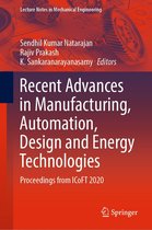 Lecture Notes in Mechanical Engineering - Recent Advances in Manufacturing, Automation, Design and Energy Technologies
