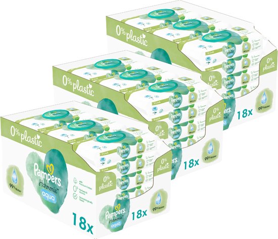 Foto: Pampers harmonie aqua billendoekjes 2592 doekjes 54 x 48