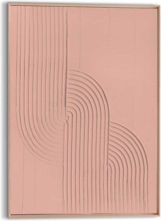 Schilderij Knot - nude/terra 70x50 cm