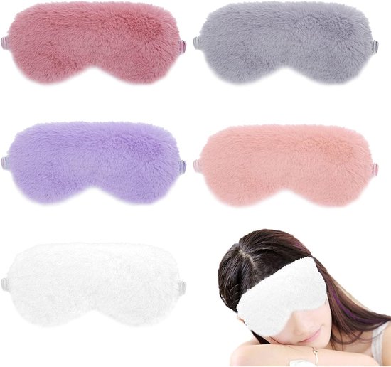 GLEAVI 1 St Nachtmasker Vrouwen Zijden Nachtmasker Zijden Masker Reis Slaapmasker Vliegtuig Oogschaduw Verstelbaar Oogmasker Verduisterende Ooglap Blinddoek Mevrouw Hoofdband Ademend Wit