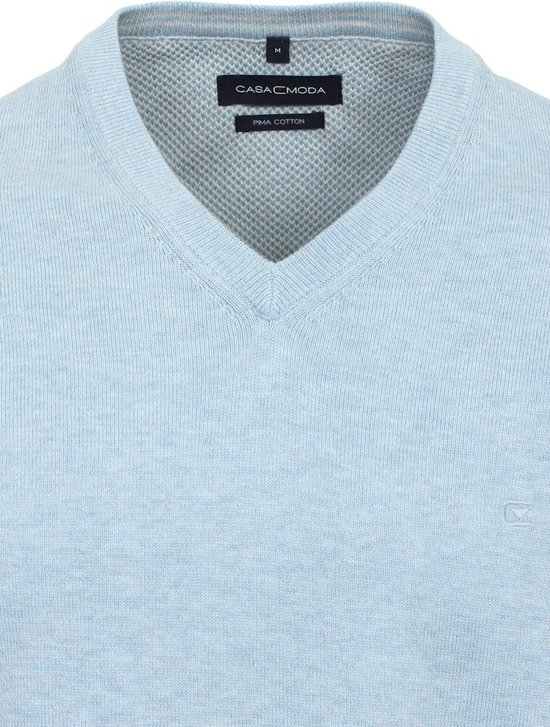 Casa Moda Pull Homme Avec Col V Pima- Katoen 004430-122 Blauw