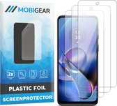 Mobigear Screenprotector geschikt voor Motorola Moto G54 | Mobigear Screenprotector Folie - Case Friendly (3-Pack)