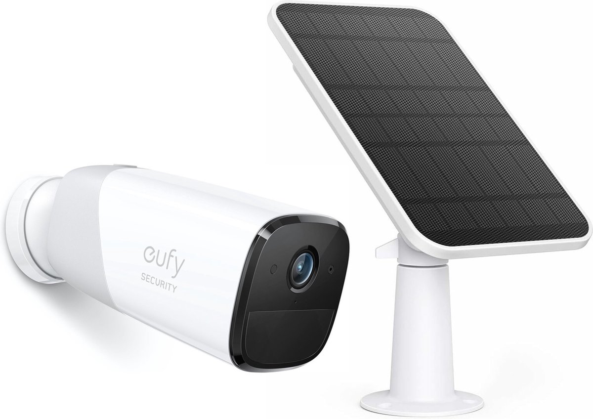 Eufy Cam 2 Pro 2K Draadloze Beveiligingscamera + Eufy Zonnepaneel - Bundelvoordeel