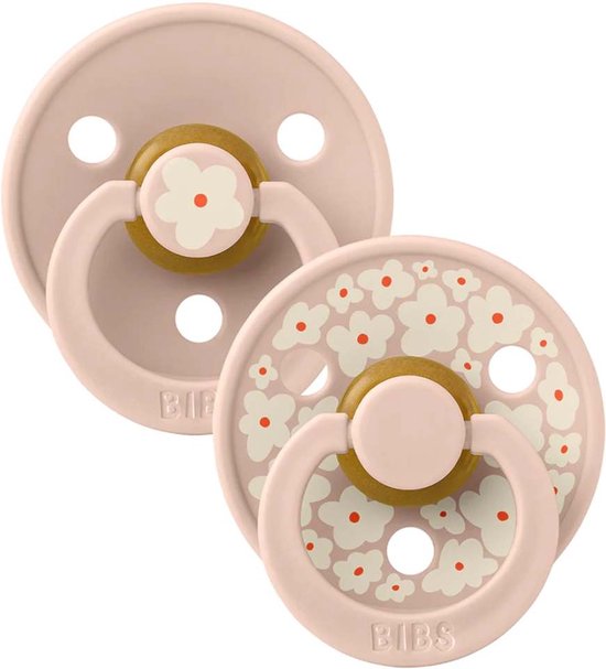 Bibs Fopspeen Round Sand / Iron Size 2 (2 stuks) van BIBS — afbeelding 3