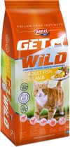 Get Wild - Hoogwaardige Kattenbrokken voor volwassen katten - Lam & vis smaak - 15kg