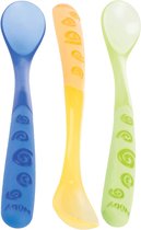 Lepel met lange handgreep - Multicolor - 3 stuks - 6m+