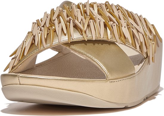FitFlop Rumba Beaded Metallic Cross Dias OR - Taille 40