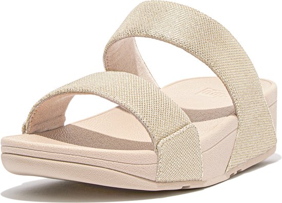 FitFlop Lulu Glitz-Canvas Slides GOUD - Maat 38