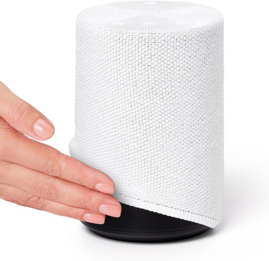Soundskins - Luxe textielhoes / Luidsprekeraccessoire - Compatibel met Sonos Era 100 - Helder wit van Merkloos — afbeelding 3