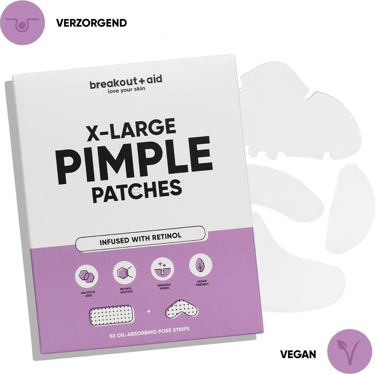 Goedkoopste Pimple Patch XL - Puisten en Acne Patch - Pimple Patches - Nose Patch - Puisten Verwijderaar Extra Groot