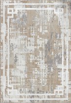 SURYA Vloerkleed - Woonkamer, Slaapkamer - Modern Abstract Tapijt MARTINA - Beige/Wit - 120x170 cm