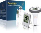 Ferodelli Zwembad Thermometer - Vijver Thermometer - Drijvend - Drijvende Thermometer - Draadloze - Pool - Badthermometer