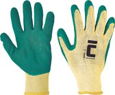 Cerva DIPPER handschoen gedipt latex 01080015 - 12 stuks - Groen - 9