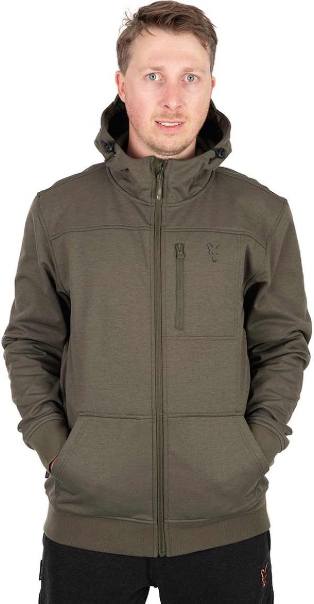 Fox Collection Soft Shell Jacket & Small Zwart