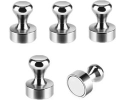 TLVX Sterke Pion Magneten 12mm x 16mm / Magnetische haakjes erg sterk / Kracht N52 / Magneet Foto / Boodschappenlijst / Kantoor / Deurmagneet haak voor sleutels / Koelkast magneet / Magneetjes ophangen / Handdoekhaak / 5 stuks