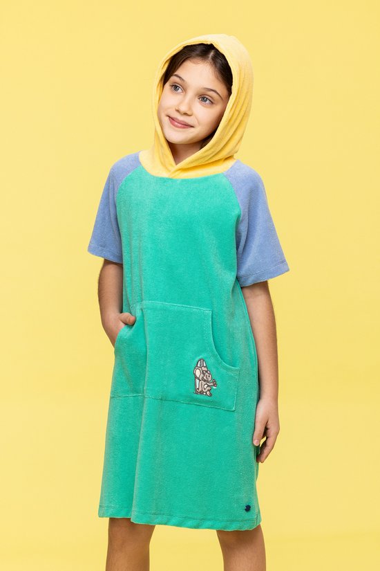 Woody Poncho unisexe vert - taille 6Y-10Y