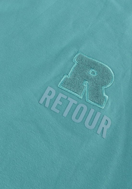 Retour Randy Polo's & T-shirts Jongens - Polo shirt - Turquoise - Maat 170/176
