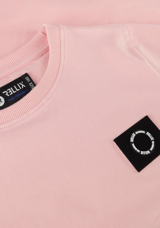 Rellix T-shirt Ss Basic Polo's & T-shirts Jongens - Polo shirt - Roze