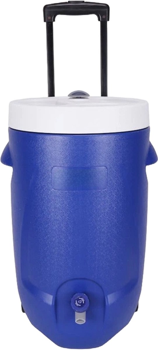 Steamy Cool 20 Roller - Geïsoleerde Drankdispenser / Drankkoeler met kraantje op wielen - 20 Liter - Blauw van Steamy — afbeelding 2