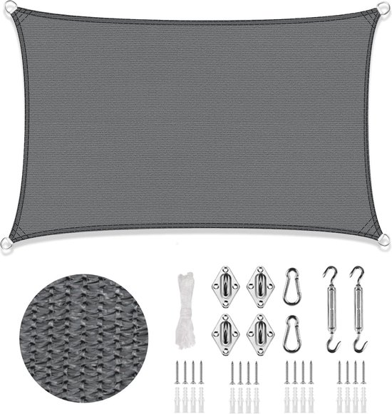 HAIKUS Zonnezeil, waterdicht, driehoekig, 3 x m, zonwering