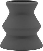 Fiastra Trapani Vaas - Zwarte Editie - Designobject - 15x15x19 cm - Duurzaam Geproduceerd