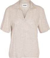 Noisy may T-shirt Nmleilani S/s Polo Top Wvn Noos 27028730 Naturel Taille Femme - S