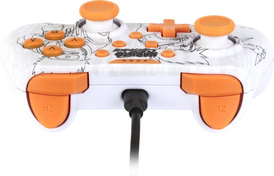 Naruto - Switch 1 & 2 controller - 3m kabel - extra functies (wit)