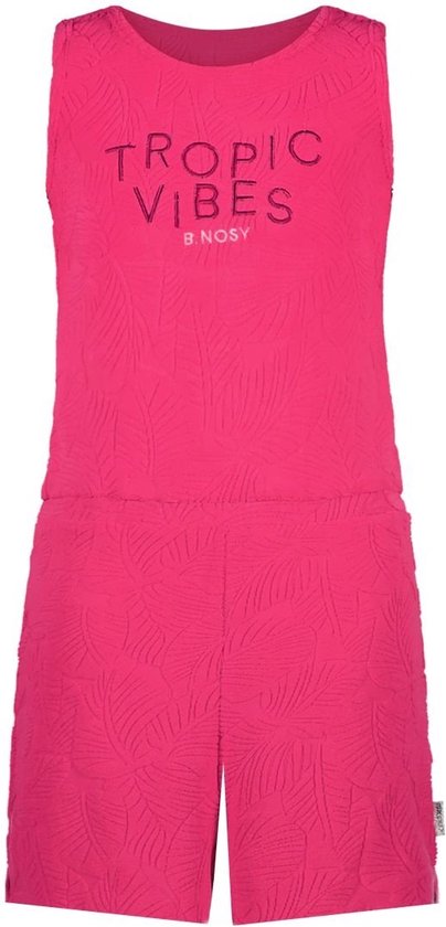 Meisjes jumpsuit - Teddy - Helder roze
