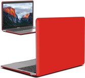 Laptophoes - Geschikt voor MacBook Air 13 inch Hoes - Case Voor Air M1 2020 (A2337) - Rood