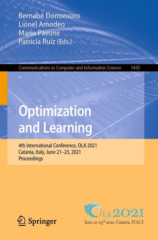 Springer Nature Proceedings Computer Science - Optimization  ... - cover