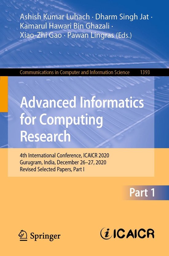 Springer Nature Proceedings Computer Science 1 - Advanced In ... - cover