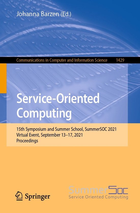 Springer Nature Proceedings Computer Science - Service-Orien ... - cover
