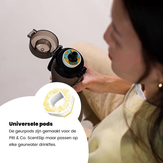 Air Water up GeurPods 5x – Lemon smaak – Geurwater Pods navulling – Aroma Pod – Vegan – BPA vrij