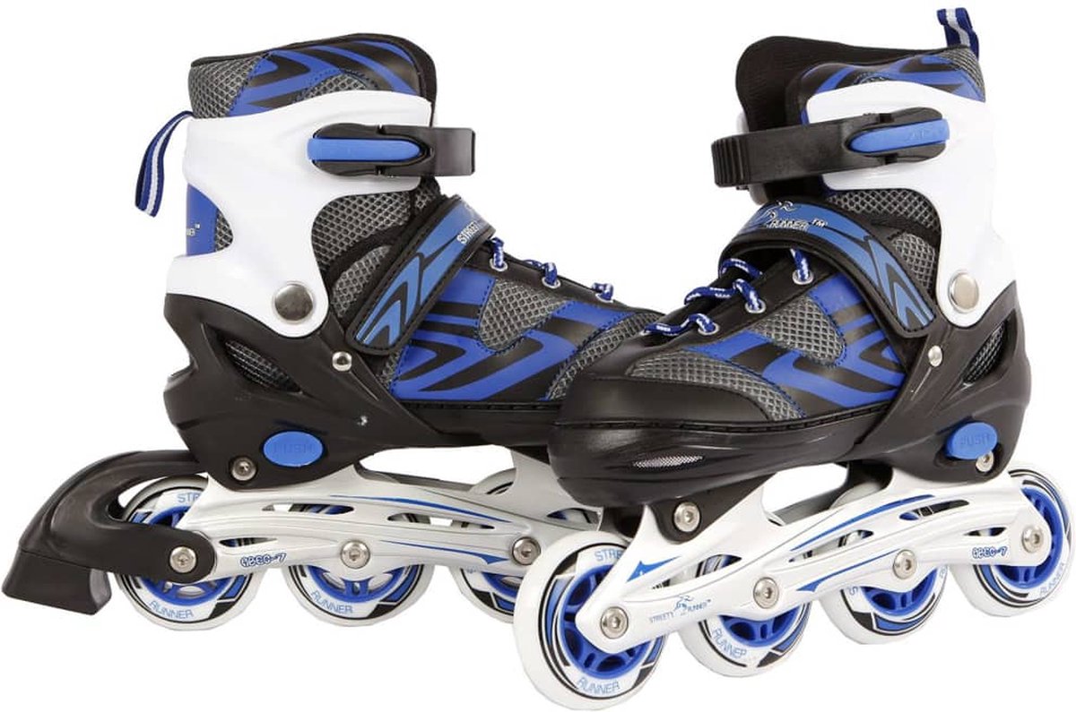 Inline Skates Blauw/Zwart, maat 33-36 - Street Rider