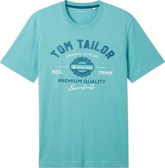 TOM TAILOR logo tee Heren T-shirt - Maat L