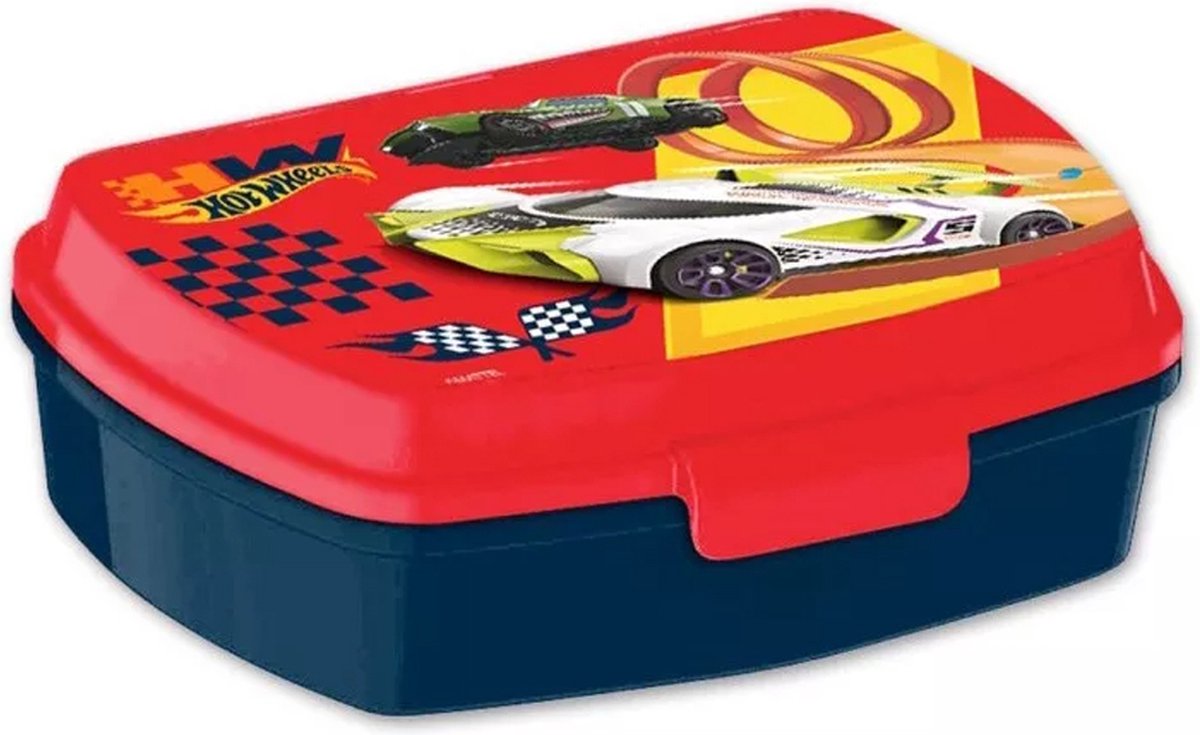 Hot Wheels Lunchtrommel - Broodtrommel - Auto - School