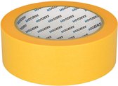 6 STUKS | MOOZERS | Washi | Schilderstape geel | 36mm x 50M | Afplaktape | Masking Tape