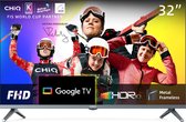 Bol.com CHiQ L32H8CG - Smart TV 32 Inch - Full HD - Google TV - Metal Frameless - HDR10&HLG - Google Play store aanbieding