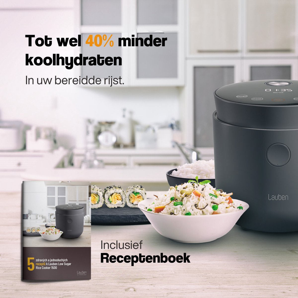 Lauben Low Sugar Rijstkoker thumbnail 2