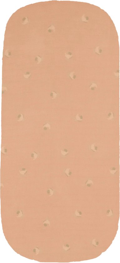 Nobodinoz Wabi Sabi Newborn Hoeslaken Voor Wieg 40x80cm | Powder Pink Blossom