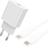 Adaptateur secteur USB-C 20W avec câble USB-C de 3 mètres 20W pour Samsung, Xiaomi, Oppo, Huawei