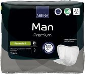 ABENA Man Premium Formula 1 - Bulkverpakking 180 Stuks Incontinentieverband voor Mannen - Incontinentie Mannen voor Licht tot Matig Urineverlies - 23x29cm / 450ml