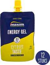Maxim Energy Gel Citrus - 12 x 100g - isotone - Sportgel met frisse citroensmaak - Sportvoeding