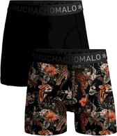 Shorts Muchachomalo - boxer homme longueur normale (pack de 2) - Boxer imprimé/uni - Taille : XL