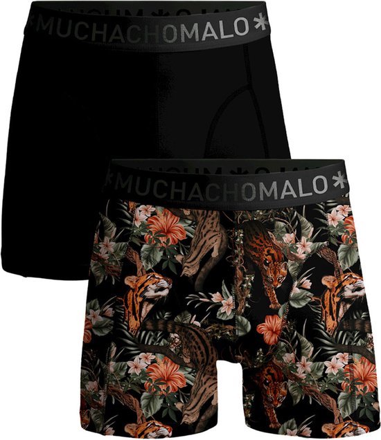 Muchachomalo Heren Boxershorts 2 Pack - Normale - Mannen Onderbroek met Zachte Elastische Tailleband