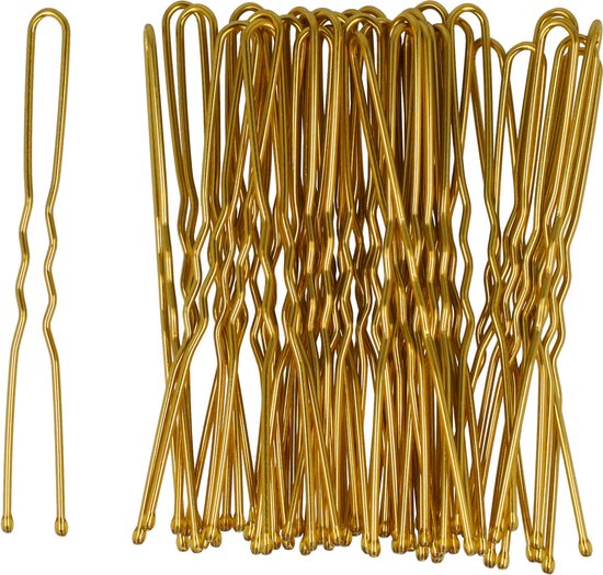 Haarpinnen Haardotspelden Knot Spelden Pinnen 40 Stuks 5cm Goud