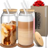 Malmoo Glazen - Set van 4 - Theeglazen - Waterglazen - Drinkglazen - latte macchiato glazen