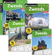 Puzzelsport - Puzzelboekenpakket - 4 puzzelboeken - Zweeds  - 2 x 96 pagina's + 288 pagina's + Puzzelblok